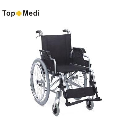 2022 Guangzhou Topmedi Healthcare Aluminum Manual Hand Brake Wheelchairs