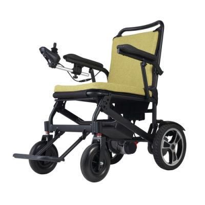 Disabled Medical Equipment Aluminum Portable Lightweight Easy Folding Electric Wheelchair