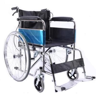 Ligthweight Portable Thickened Medical Manual Wheelchair