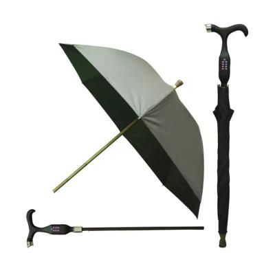 Outdoor Smart Umbrella Detachable Multi-Function Elderly Walking Anti-Skid Cane Umbrella