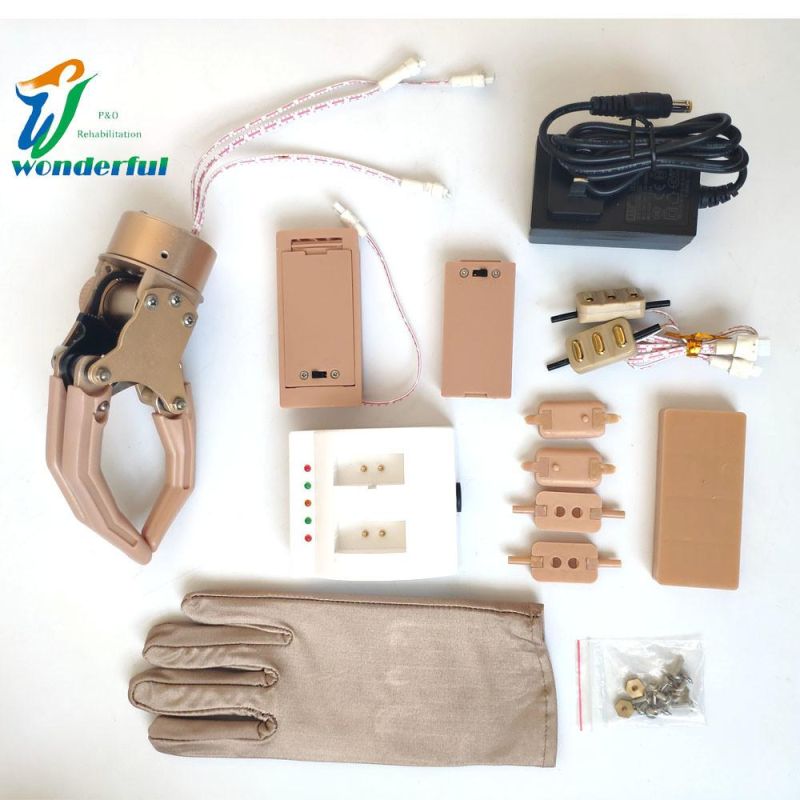 Artificial Component Forearm Myoelectric Control Prosthesis Hand