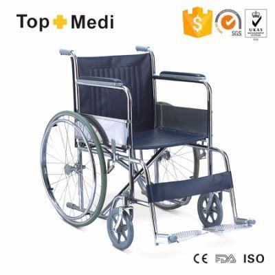 809 Manual Steel Foldable Cheap Prices Wheelchair for Standard Market