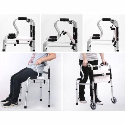 Folding Dual Release Aluminum Alloy Walking Aid