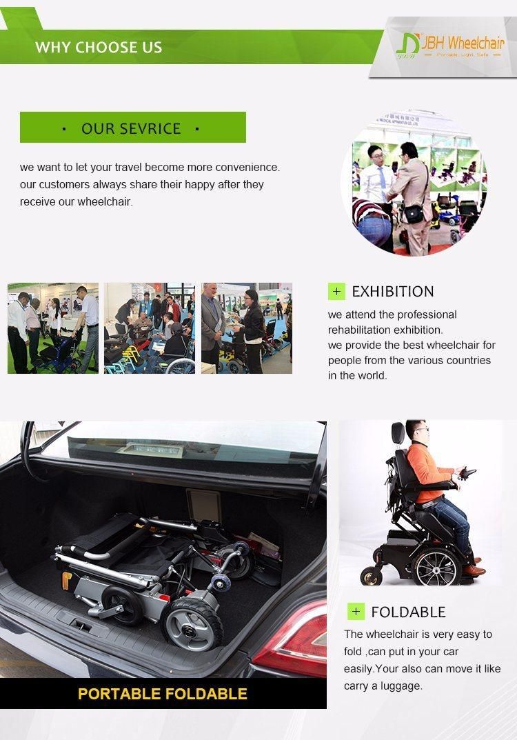 New Oudoor Electric Standing Power Wheelchair with LED Light
