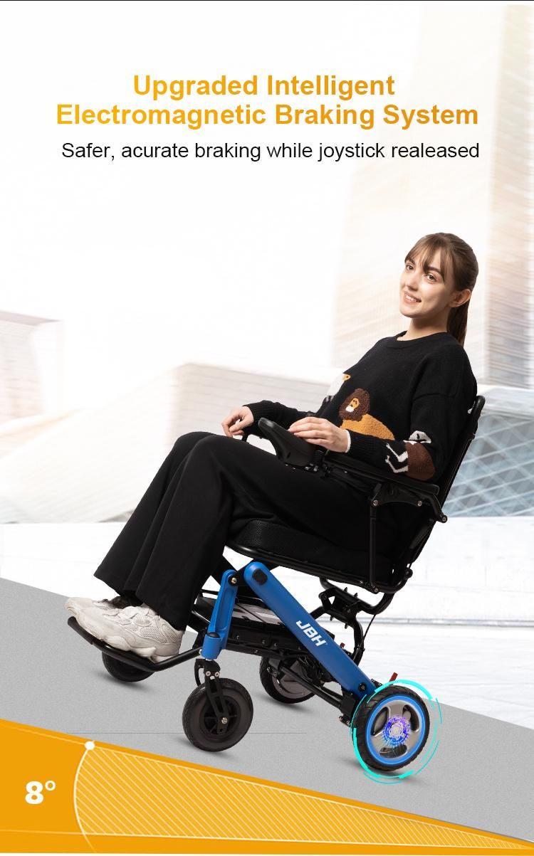 Intelligent Controller Electric Portable Aluminum D23 Electric Wheelchair for The Elderly