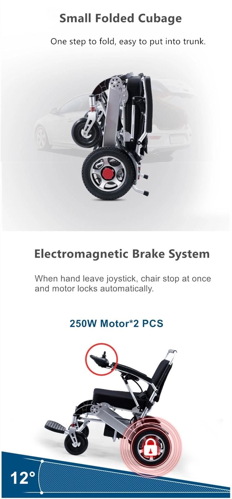 Elder Folding Electric Power Quickie Wheelchair
