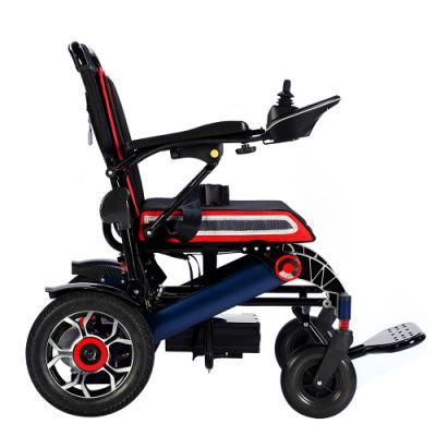 500W Motor Remote Control Adjustable Backrest Folding Aluminium Alloy Lithium Battery Electric Wheelchair
