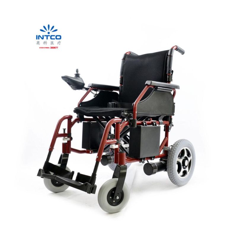 24" Large Seat Width Aluminum Easy Folding Electric Wheelchair