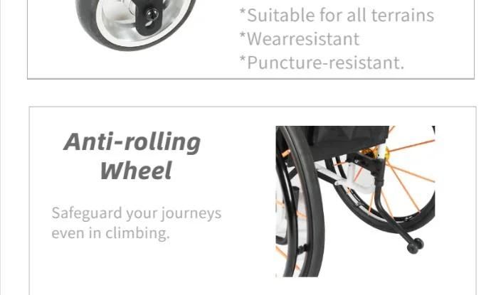 CE FDA Lightweight Sport Manual Wheelchair S002 Wheelchair for Sport