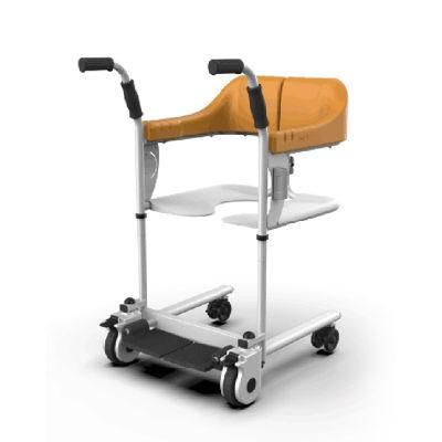 Multifunction Transfer Folding Shower Commode Wheelchair for Elderly
