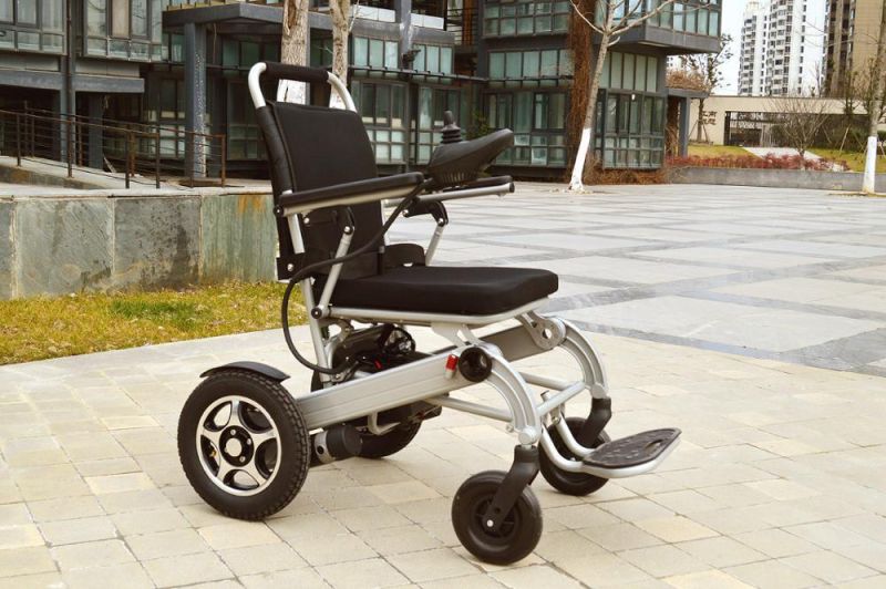Lightweight Foldable Electric Power Wheelchair with Lithium Battery for Elderly People