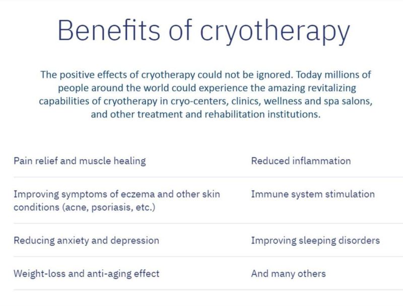 Cryo Lipolysis Machine Full Body Cryotherapy Chamber