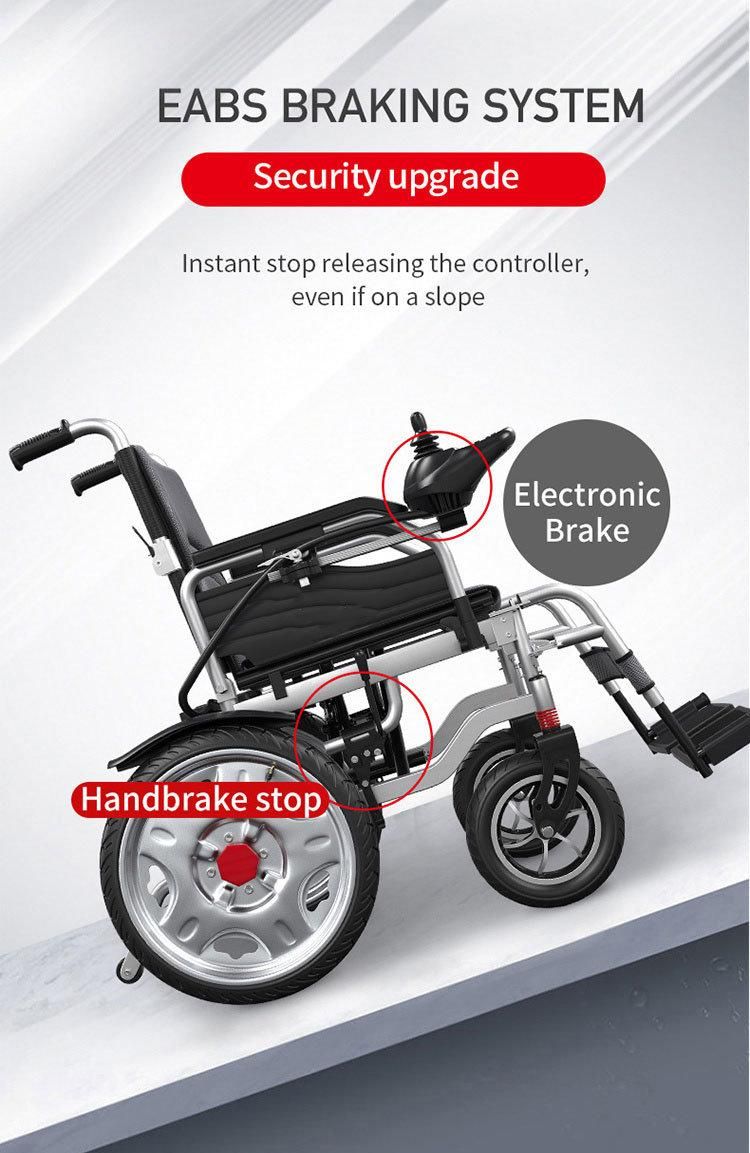Aluminium Alloy Customized Ghmed Standard Package Wheel Chairs Electric Wheelchair