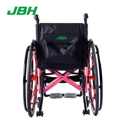 CE Lightweight Sports Manual Wheel Chair Portable Folding Wheel Chair
