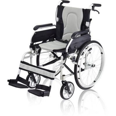 Adjustable Footrest Metal Folding Wheelchair