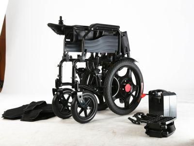 China Steel Topmedi Carton Package 90X48X85 Cm Electric Wheelchair Tew002