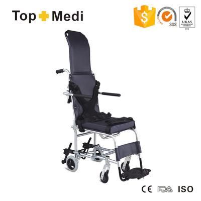 Topmedi Medical Product Economical Lightweight Compact Reclining High Back Wheelchair