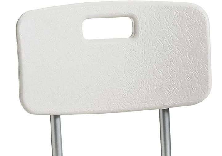 Commode Chair - Heavy Duty Shower Chair with Aluminum Light Frema with Back