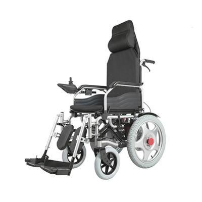 Top Medi Economic Folding Manual Wheelchair with Chrome Frame