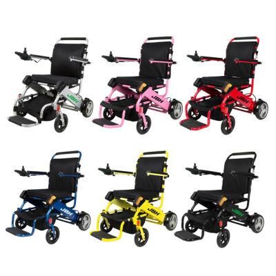 Handicapped All Terrian Electric Lightweight Folding Power Wheelchair with Lithium Battery