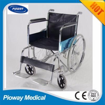 Hospital Elderly Disabled Foldable Steel Manual Wheelchair (RJ-W809)