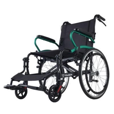 Motorized Aluminum Alloy Folding Battery Manual Power Wheel Chair for Disabled