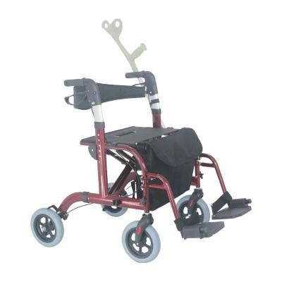 Outdoor Four-Wheels Detachable Aluminum Walker Rollatorwith Seat
