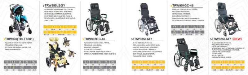 Wholesale Light Weight High Back Reclining Manual Wheel Chair