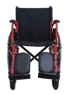 Hospital Elderly Cerebral Palsy Height Adjustable Manual Foldable Wheelchair