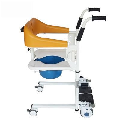 Hospital Disabled Nursing Adjustable Transfer Wheelchair Toilet Bath Commode Chair