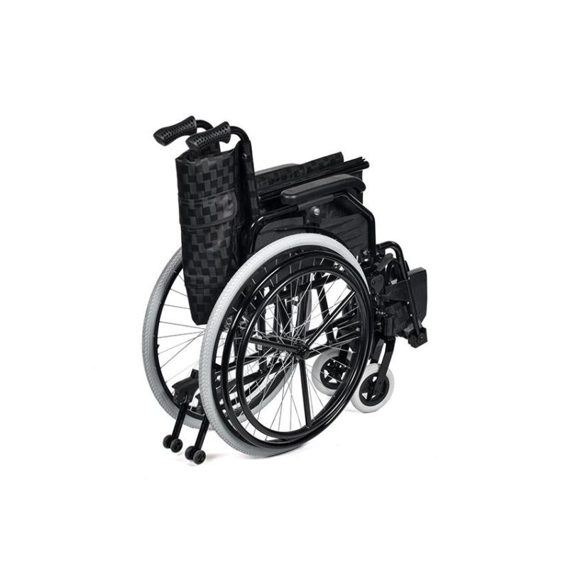 Portable Lightweight Aluminum Transport Manual Wheelchair for Disabled and Elderly