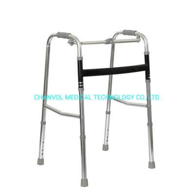Reciprocal Swing Walker Aluminium Mobility Walking Aids Foldable Zimmer Frame