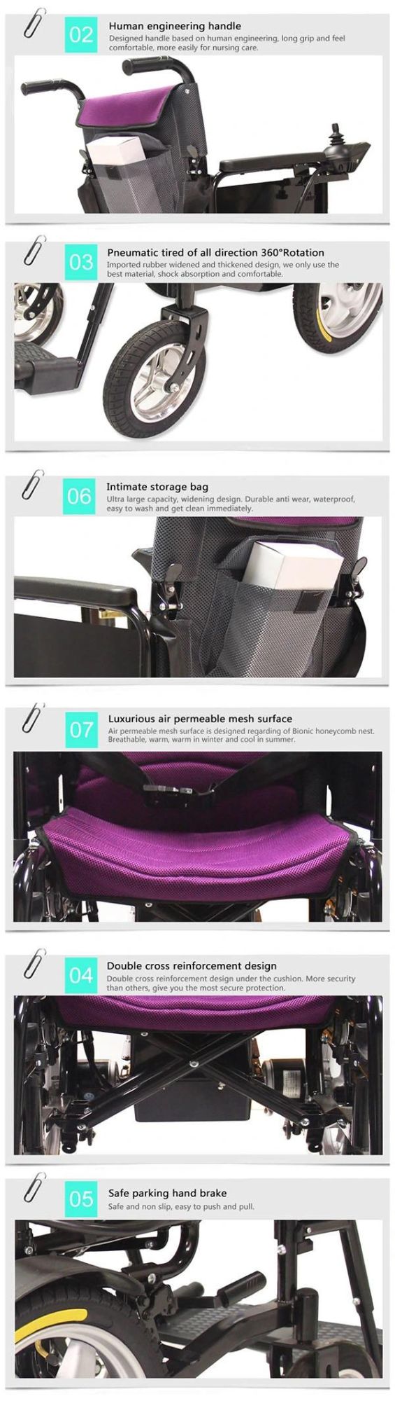 Ce ISO Cheap Prices Hot Sale Strong Bear Loading Power Electric Wheelchair