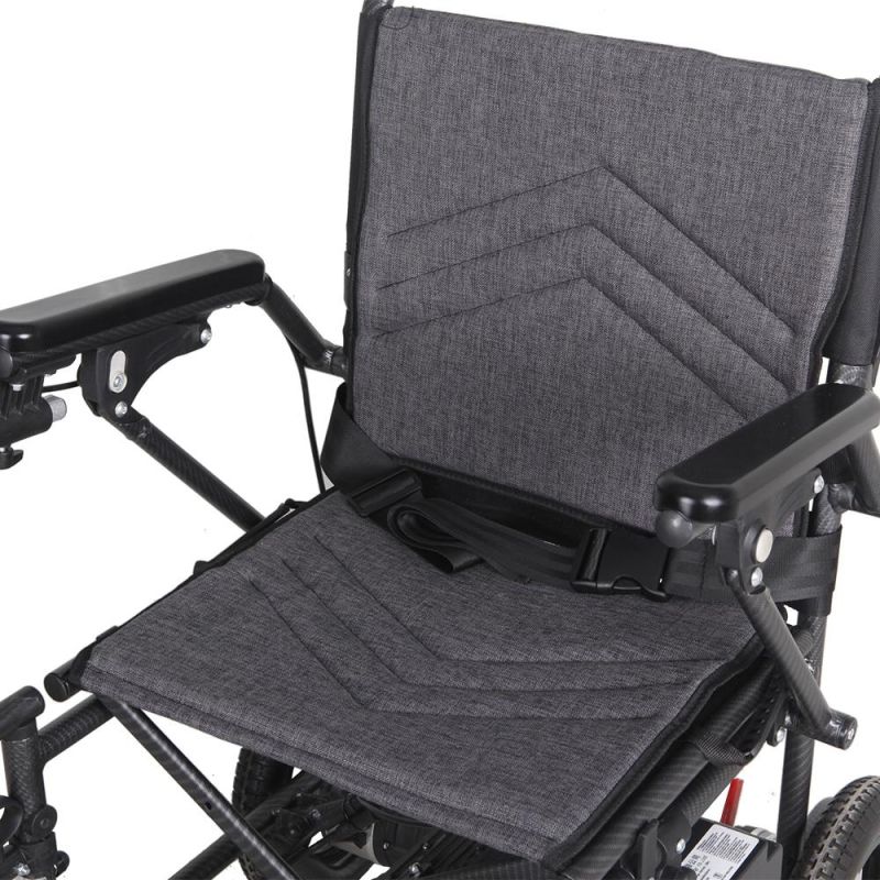 Lightweight Portable Carbon Fiber Folding Electric Wheelchair for Disabled