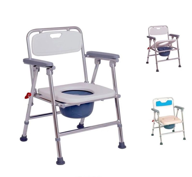 Medical Equipment Hospital Chair Portable Folding Medical Chair Commode