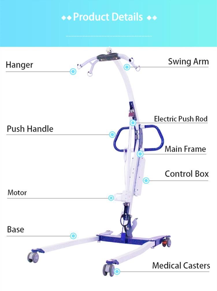 Standing Style Medical Patientenlift Foldable Electric Patient Lifter