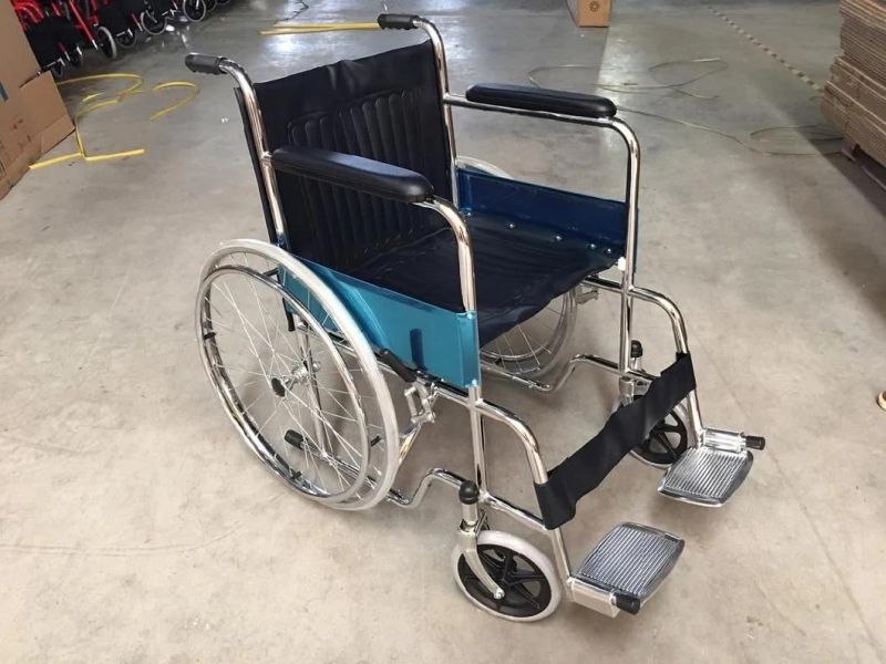 China Best OEM/ODM Medical Wheelchair Manufacturer 809 Chrome Cheapest Wheelchair