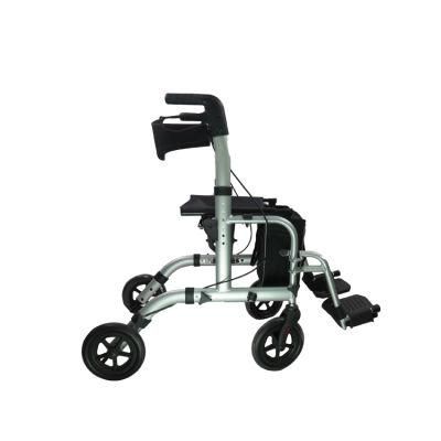 Europe Design Aluminium Lightweight Walking Aids Rollator Shopping Cart for Disabled