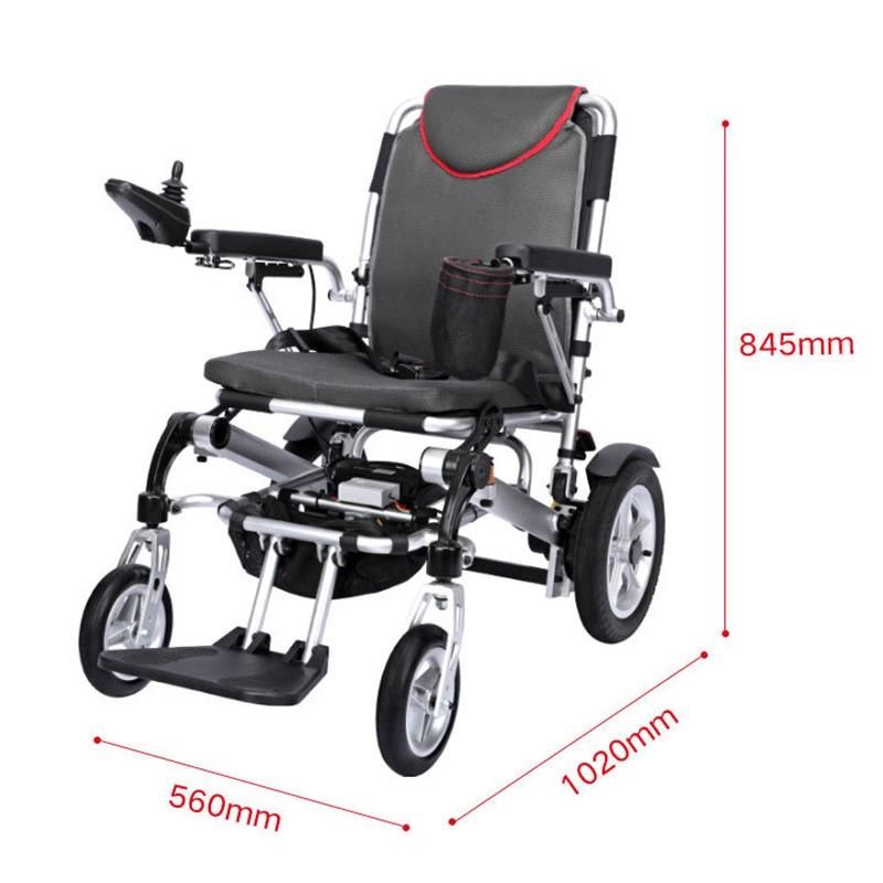 Handicapped Automatic Electric Folding Power Wheelchair with Joystick Controller