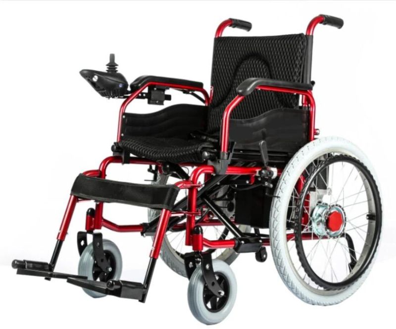 Topmedi Easy Folding Power Electric Wheelchair for Disabled