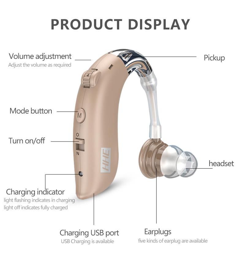 High Quality Rechargeable Hearing Aids Elder Care Product Amplifier Hearing Aids