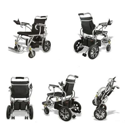 Folding Power Wheel Chair Removable Lithium Battery Health Equipment Electric Wheelchair