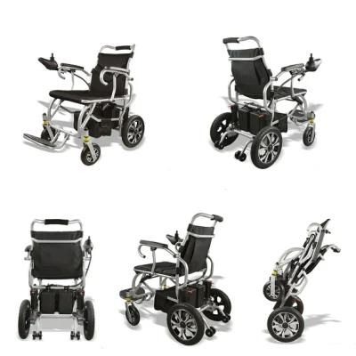 Folding Power Wheel Chair Removable Lithium Battery Health Equipment Electric Wheelchair
