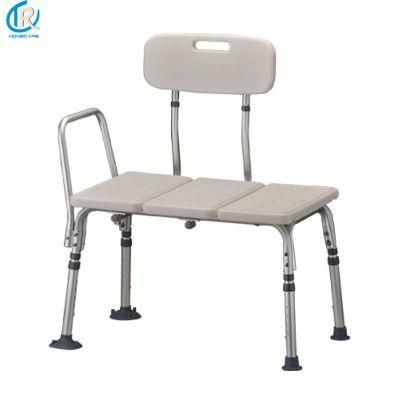 Commode Chair - Aluminum Portable Bath Transfer Bench/ Shower Chair