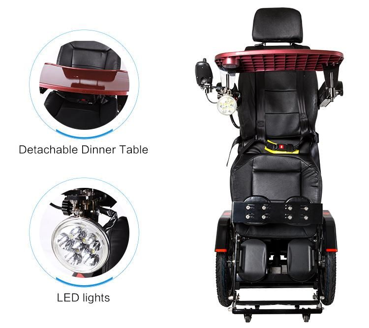 Strong Motor Standing Electric Wheelchair for Elder