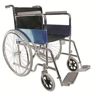Quick Release Lightweight Cheap Price Standard Basic Steel Manual Portable Handicapped Wheel Chair
