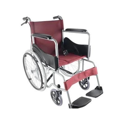 Cheapest Hospital Medical Equipment Economic Steel Manual Wheelchair