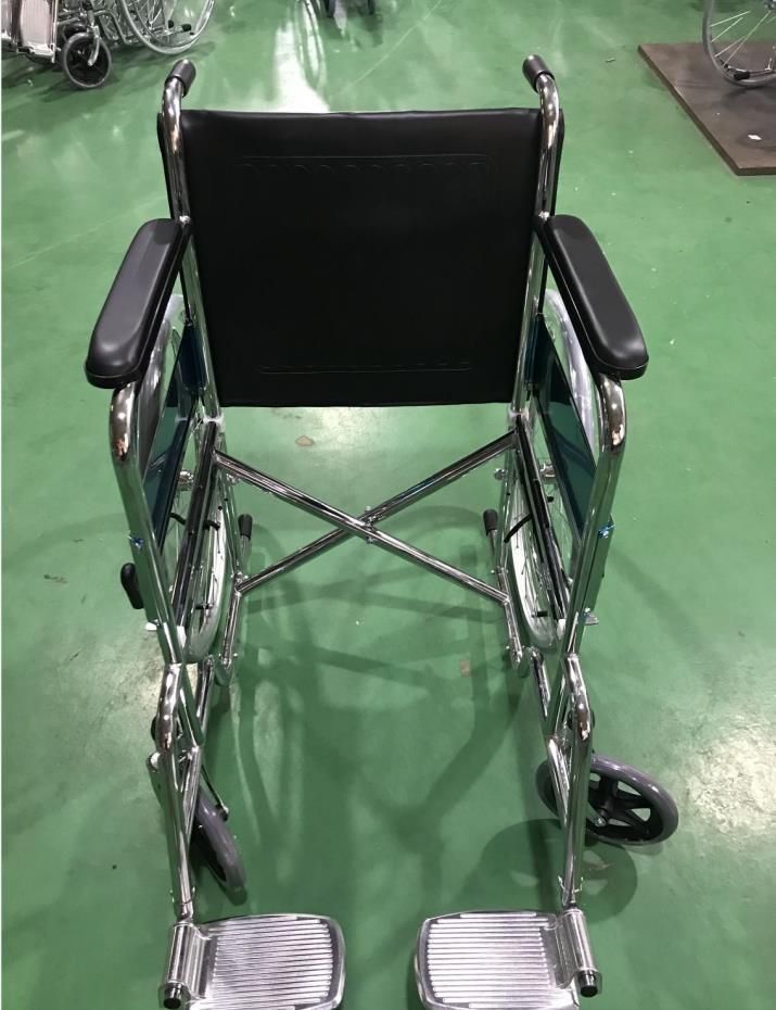 High Quality Steel Wheelchair Foldable Hospital Wheel Chair