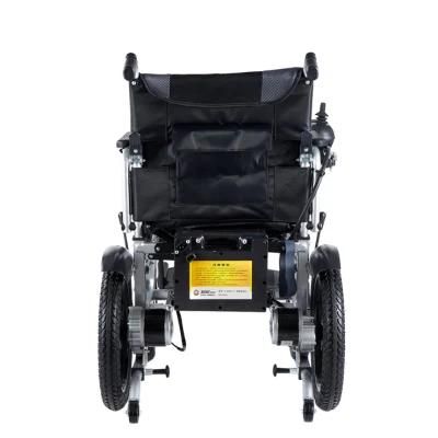Hot Sale Customized Aluminium Alloy Price Motor Detachable Leather Bariatric Medical Equipment Electric Wheelchair