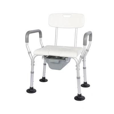 Aluminum Alloy Bath Chair for The Elderly Potty Chair Commode Chair Shower Chair Non-Slip Bathroom Chair